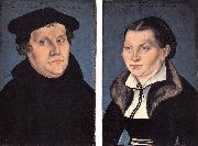 CRANACH, Lucas the Elder Diptych with the Portraits of Luther and his Wife df Spain oil painting artist